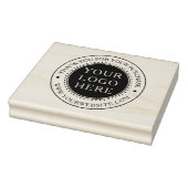 Small Business Custom Wood Art Stamp with Logo ラバースタンプ (スタンプ)