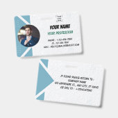 Small Business Employee ID Card バッジ (Front & Back)