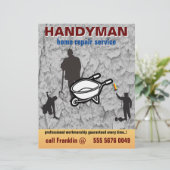 Small Business Home Repair Handyman Service Flyer (スタンド正面)