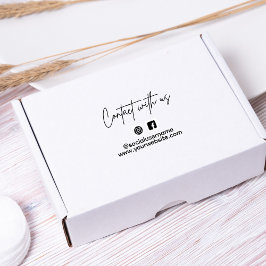 Small Business InstagramのFacebook 後を追の使用 セルフインキングスタンプ