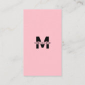 Small Business Instagram Facebook QRコードピンク エンクロージャーカード (裏面)