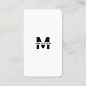 Small Business Instagram Facebook QRコードモダン 名刺 (裏面)