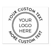 Small Business Logo Custom Text Rubber Stamp ラバースタンプ (インプリント)