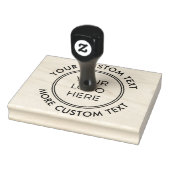 Small Business Logo Custom Text Rubber Stamp ラバースタンプ (スタンプ)