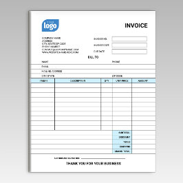 Small Business Logo Personalized Invoice Notepad ノートパッド