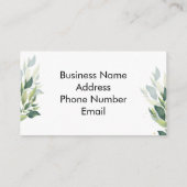 Small Business Loyalty Card Customizable  名刺 (裏面)