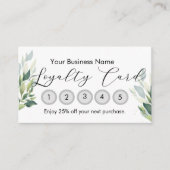 Small Business Loyalty Card Customizable 名刺 (正面)