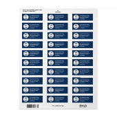 Small Business  Modern Bold Color Custom Logo ラベル (フルシート)