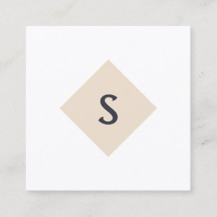Small Business Monogram Square名刺 スクエア名刺