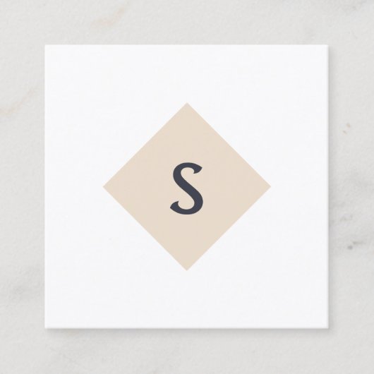 Small Business Monogram Square名刺 スクエア名刺 (正面)