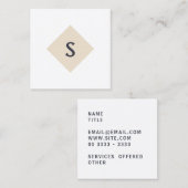 Small Business Monogram Square名刺 スクエア名刺 (正面/裏面)