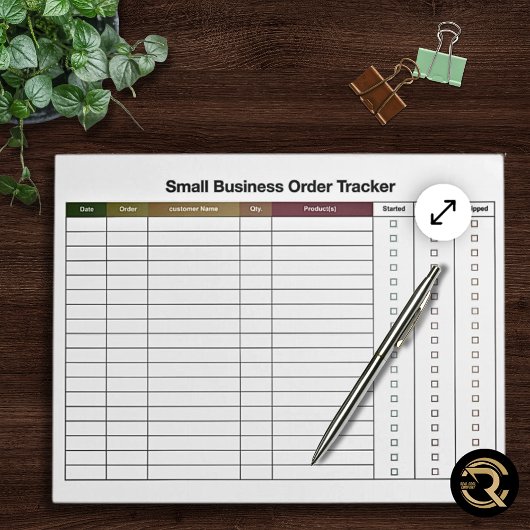 Small Business Order Tracking  ノートパッド