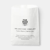 small business packaging, Jewelry Packaging フェイバーバッグ (正面)