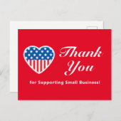 Small Business Patrioticをサポートしてくれてありがとう ポストカード (正面/裏面)