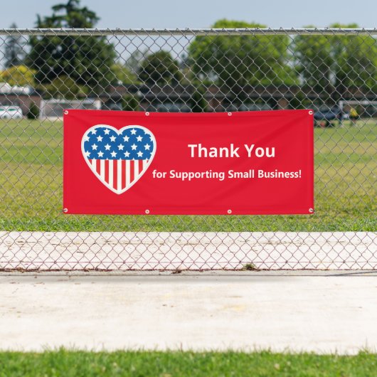 Small Business Patrioticをサポートしてくれてありがとう 横断幕 (インサイチュ)