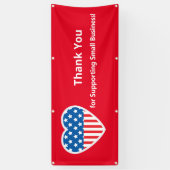 Small Business Patrioticをサポートしてくれてありがとう 横断幕 (縦)
