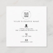 Small Business Promotional Marketing ロイヤリティカード (裏面)