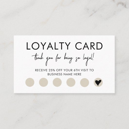 Small Business QR Code Loyalty Reward Discount 名刺 (正面)