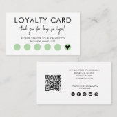 Small Business QR Code Loyalty Reward Discount 名刺 (正面/裏面)