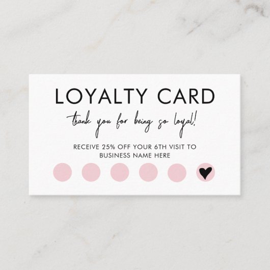 Small Business QR Code Loyalty Reward Discount 名刺 (正面)