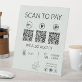 Small Business QR Code Payment - Scan to Pay 台座サイン (インサイチュ)