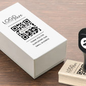 Small Business QR Code Thank You ラバースタンプ