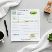 Small Business Receipts with Logo | Order Invoice ノートパッド