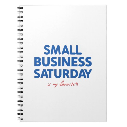 Small Business Saturdayは私のお気に入りの ノートブック (正面)