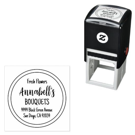 Small Business Self Inking Rubber Stamp セルフインキングスタンプ (インサイチュ)