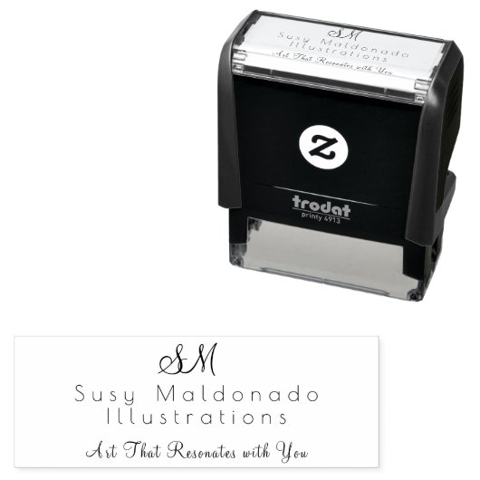 Small Business Self Inking Rubber Stamp セルフインキングスタンプ (インサイチュ)