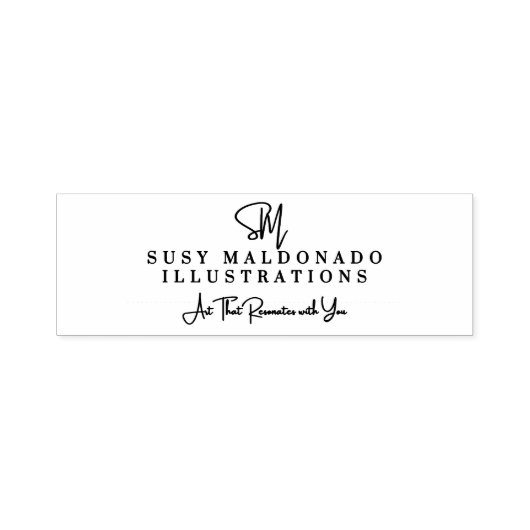 Small Business Self Inking Rubber Stamp セルフインキングスタンプ (デザイン)