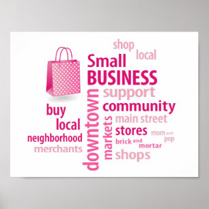 Small Business、Shop Local、Local買、Local、 ポスター