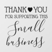 small business square stiをサポートしていただきありがとうございます ウィンドウサイン (シート)