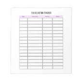 Small Business Tax Deduction Trackerメモ帳 ノートパッド (正面)