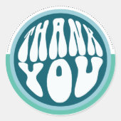 Small Business Thank Youステッカー ラウンドシール (正面)
