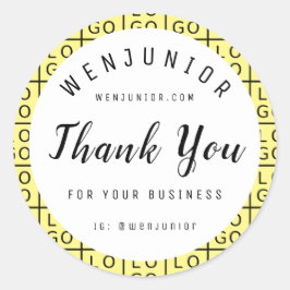Small Business Thank You Annovation Logo Adv ラウンドシール