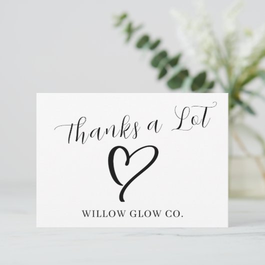 Small Business Thank You Brands Note Card (スタンド正面)