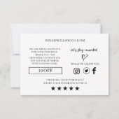 Small Business Thank You Brands Note Card (裏面)
