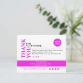 Small Business Thank You Card サンキューカード (スタンド正面)