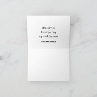 Small Business Thank You Card | Minimal | Personal サンキューカード