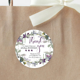 Small Business Thank You Logoステッカスタマイズク ラウンドシール