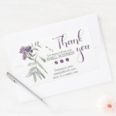 Small Business Thank You Logoステッカスタマイズク 長方形シール (封筒)