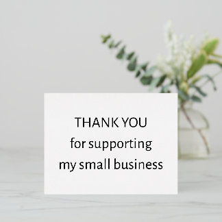Small Business Thank You Postcard | Insert 箔シーズンポストカード