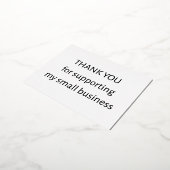 Small Business Thank You Postcard | Insert 箔シーズンポストカード (回転した状態)