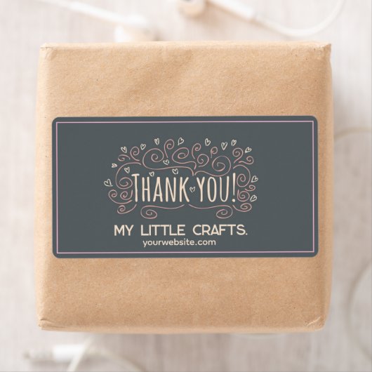 Small business thank you script typography ラベル (インサイチュ)