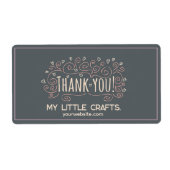 Small business thank you script typography ラベル (正面)