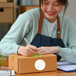 Small Business Thank You Sticker ラウンドシール