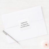 Small Business Thank You Sticker | Minimal | Packa スクエアシール (封筒)