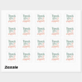 Small Business Thank You Stickers スクエアシール (シート)