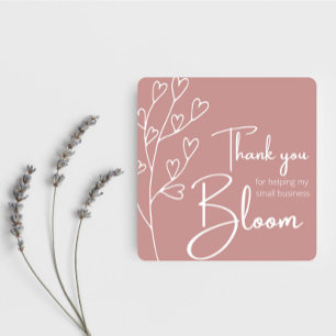 Small Business Thank You Stickers スクエアシール